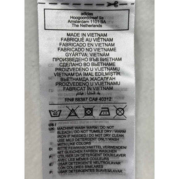 Adidas Essentials Camo Print French Terry Hoodie Sweatshirt Mens Large White - Picture 10 of 14